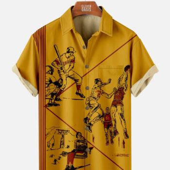 Pee Chee Folder Back Cover Only Nostalgia Shirt with Chest Pocket
