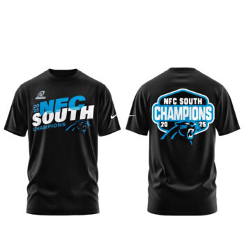 2025 Carolina Panthers NFC South Division Champions T-Shirt