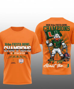 2025 Miami Hurricanes Fiesta Bowl Champions Shirt