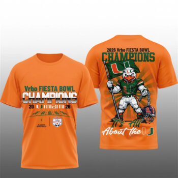 2025 Miami Hurricanes Fiesta Bowl Champions Shirt