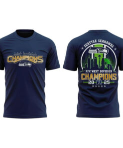 2025 Seahawks NFC West Division Champions T-Shirt