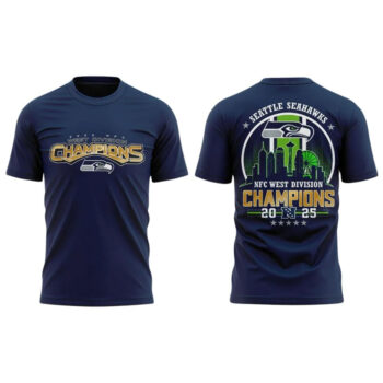 2025 Seahawks NFC West Division Champions T-Shirt