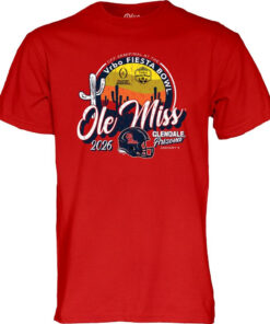 2026 CFP Semifinal ai The Vrbo Fiesta Bowl Ole Miss Rebels T-Shirt