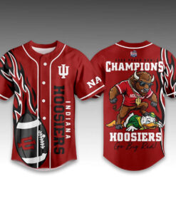 2026 Indiana Hoosiers Peach Bowl Champions Baseball Jersey