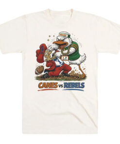 2026 Miami Hurricanes vs. Ole Miss Rebels Playoff Rivals Football Sublimated Mascot Shirt