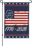 250th Anniversary Flag 1776 2026 USA July 4th