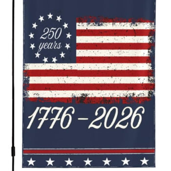 250th Anniversary Flag 1776 2026 USA July 4th