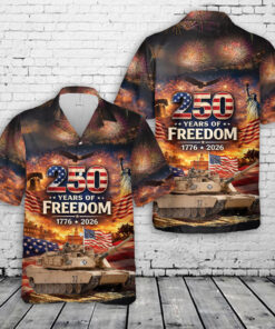 250th Years of Freedom 1776-2026 Hawaiian Shirt