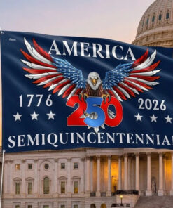 America 250th Anniversary Semiquincentennial Eagle Flag