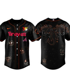 Atlanta Braves Pokemon 30th Anniversary 1996-2026 Baseball Jersey