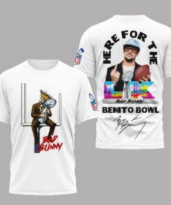 Bad Bunny Here For The Benito Bowl 2026 T-Shirt