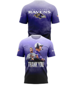 Baltimore Ravens Thank You Coach Harbaugh 2026 Memories T-Shirt