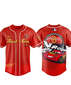 Boston Red Sox x Cars Lightning McQueen 20th Anniversary Baseball Jersey