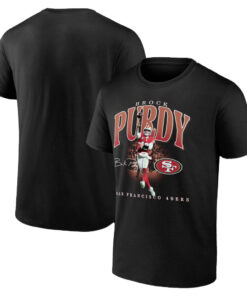 Brock Purdy Black San Francisco 49ers Hype Player Graphic T-Shirt