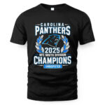 Carolina Panthers 2025 NFC South Division Champions Undisputed T-Shirt