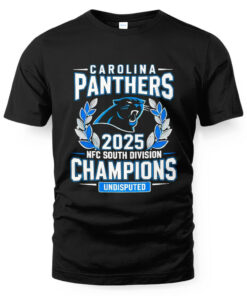 Carolina Panthers 2025 NFC South Division Champions Undisputed T-Shirt