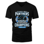 Carolina Panthers 2025 NFC South Division Champions Undisputed T-Shirt