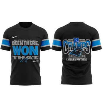 Carolina Panthers 2025 NFC South Division Champs Been There Won That T-Shirt