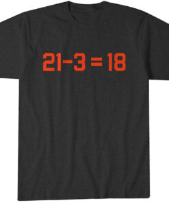 Chicago Bears Caleb Williams 21-3 = 18 T-Shirt