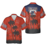 Chicago Bears Established 1920 Logo With Palm Trees Hawaiian Shirt