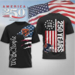 Chicago Bears Football League We The People USA 250th Anniversary T-Shirt