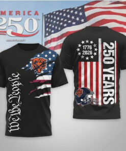Chicago Bears Football League We The People USA 250th Anniversary T-Shirt