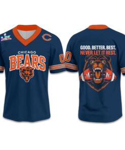 Chicago Bears Good Better Best Never Let It Rest Bowl LX 2026 Football Jersey