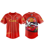Chicago Cubs x Cars Lightning McQueen 20th Anniversary Baseball Jersey