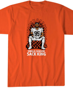 Cleveland Browns Myles Garrett Single-Season Sack King T-Shirt