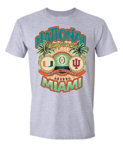 College Football Playoff 2026 National Championship Miami vs Indiana Matchup T-Shirt