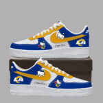 Custom Name Los Angeles Rams Hello Kitty Air Force 1 Shoes Sneakers