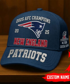 Custom Name New England Patriots 2026 Super Bowl Champions Hat