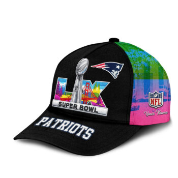 Custom Name New England Patriots x Bad Bunny 2026 Super Bowl Cap