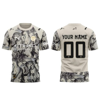 Custom Name and Number Manchester City New Year T-Shirt
