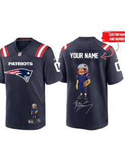 Custom Name and Number New England Patriots Bad Bunny Super Bowl 2026 Champs Football Jersey