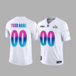 Custom Name and Number Seattle Seahawks Super Bowl LX White Football Jersey