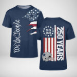 Dallas Cowboys Football League We The People USA 250th Anniversary T-Shirt