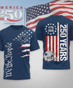 Dallas Cowboys Football League We The People USA 250th Anniversary T-Shirt