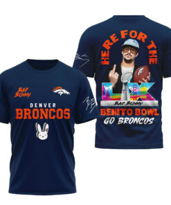 Denver Broncos Football League Bad Bunny Benito Bowl Go Broncos Shirt
