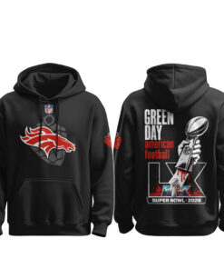 Denver Broncos Green Day Super Bowl LX Punk Show 2026 Hoodie