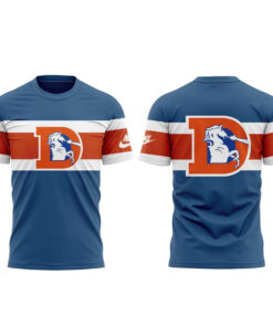 Denver Broncos Vinti Cardigan Throwback Vibe 2026 T-Shirt