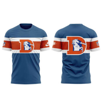 Denver Broncos Vinti Cardigan Throwback Vibe 2026 T-Shirt