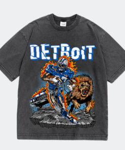 Detroit Lions Football Wash T-Shirt