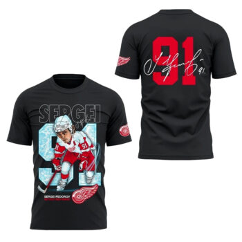 Detroit Red Wings Fedorov 91 Forever Signature Shirt