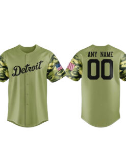 Detroit Tigers x Military Appreciation Night 2026 Custom Name and Number Baseball Jersey