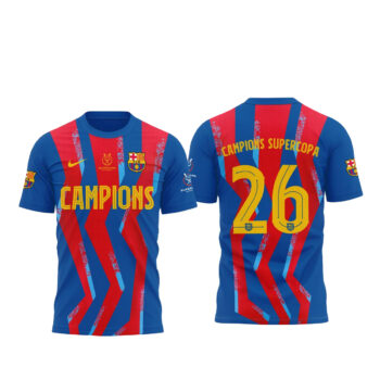 FC Barcelona Campions Supercopa 2026 T-Shirt