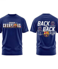 FC Barcelona Supercup Champions 2026 Back To Back T-Shirt