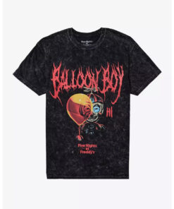 Five Nights At Freddy's Balloon Boy Metal Wash T-Shirt