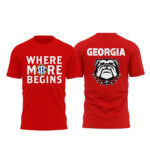 Georgia Bulldogs Where More Begins T-Shirt