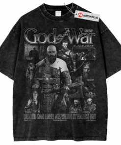 God of War Kratos Washed T-Shirt